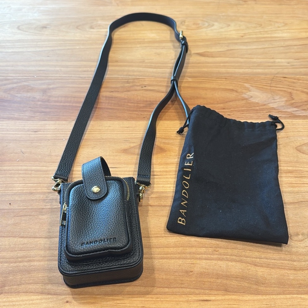 Bandolier Black Crossbody Phone Case